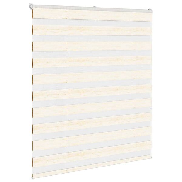 vidaXL Zebra rolgordijn 135x150 cm stofbreedte 130,9 cm marmerbeige