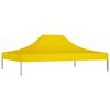 vidaXL Partytentdak 270 g/m² 4,5x3 m geel
