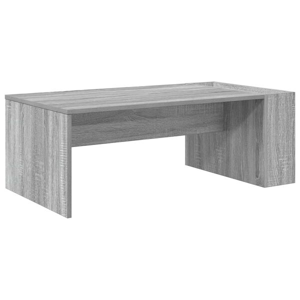vidaXL Salontafel Grijs Sonoma 95 x 50 x 34 cm Bewerkt hout