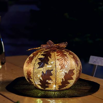 Luxform Tuinlamp op batterijen Pumpkin LED goudkleurig