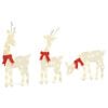 vidaXL Kerstdecoratie rendier 3 st 90 LED's warmwit