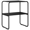 vidaXL Consoletafel Zwart eiken 60 x 42,5 x 70 cm Bewerkt hout