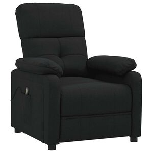 vidaXL Massagestoel stof zwart