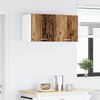 vidaXL Hangkast 2 pcs Oude Hout en Wit 40 x 31 x 40 cm Bewerkt hout