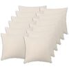 vidaXL Kussensloop 12 st HEERLEN Cr&egrave;mekleurig 45 x 45 cm Boucl&eacute;