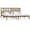 vidaXL Bedframe massief grenenhout honingbruin 200x200 cm