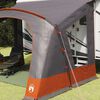 vidaXL Caravan Tent met dak Grijs en Oranje 410 x 275 x 245 cm