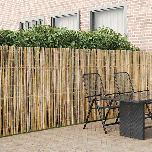 vidaXL Bamboehek Naturel 400 x 150 cm Bamboe