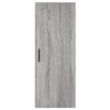 vidaXL Hoge kast 34,5x34x180 cm bewerkt hout grijs sonoma eikenkleurig