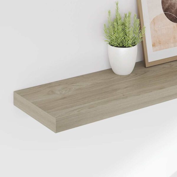 vidaXL Wandschappen zwevend 4 st 90x23,5x3,8 cm MDF eikenkleurig