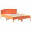 vidaXL Bed met matras massief grenenhout wasbruin 140x190 cm
