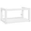 vidaXL Wastafelframe wandgemonteerd 59x38x31 cm ijzer wit
