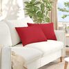 vidaXL Sofa Kussens 2 stuks Rood 60 x 40 cm Stof