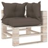 vidaXL 5-delige Loungeset met kussens pallet grenenhout