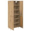 vidaXL Highboard Artisan Eiken 69,5 x 34 x 180 cm Bewerkt hout