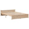 vidaXL Bedframe met hoofdbord massief grenenhout 120x190 cm