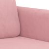 vidaXL 2-delige Loungeset fluweel roze