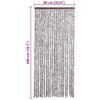 vidaXL Vliegengordijn 90x200 cm chenille bruin en beige