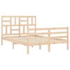 vidaXL Bedframe met hoofdbord massief hout 140x190 cm
