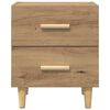 vidaXL Bed kast met lade Artisan Eiken 40 x 35 x 47.5cm Bewerkt hout