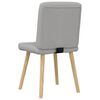 vidaXL Eetkamerstoelen 6 st stof wolk grijs