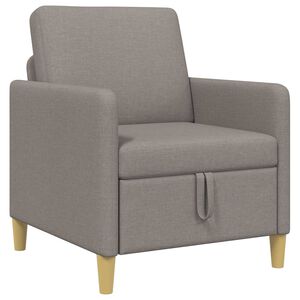 vidaXL Bank met opslag Taupe 72 x 78 x 87 cm Polyester
