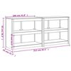 vidaXL Keukenkasten voor buiten 2 st massief grenenhout