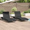 vidaXL Ligstoelen 3 pcs Zwart 40 x 40 x 40.5 cm poly rattan