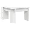 vidaXL Hoekbureau met plank Wit 140 x 113,5 x 75 cm Bewerkt hout