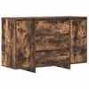 vidaXL Dressoir Gerookt eiken 120 x 41 x 75 cm Bewerkt hout