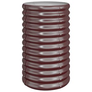 vidaXL Plantenbak 40x40x68 cm gegalvaniseerd staal bruin