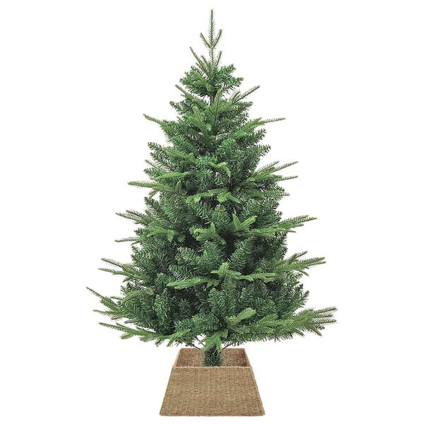 vidaXL Kerstboomkraag Bruin 50 x 50 x 25 cm Zeegras