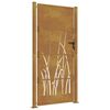 vidaXL Poort 100x175 cm grasontwerp cortenstaal