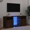 vidaXL Tv-meubel met LED-verlichting 120x30x50 cm bruin eikenkleur