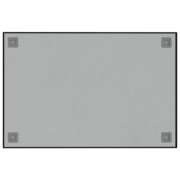 vidaXL Magneetbord wandgemonteerd 60x40 cm&nbsp;gehard glas zwart