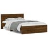 vidaXL Bedframe met hoofdeinde bruin eikenkleur 120x190 cm