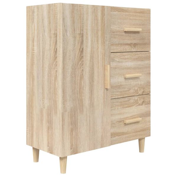 vidaXL Dressoir 69,5x34x90 cm bewerkt hout sonoma eikenkleurig