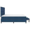 vidaXL Boxspringbed met matras met hoofdeinde Blauw 200 x 200 cm Stof