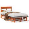 vidaXL Bedframe zonder matras massief grenenhout wasbruin 75x190 cm
