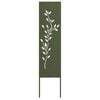 vidaXL Tuin Privacy Screen Olijfgroen 32 x 140 cm Koudgewalst staal