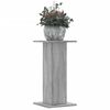 vidaXL Plantenstandaards 2 st 30x30x60 cm bewerkt hout grijs sonoma