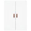 vidaXL Hoge kast 69,5x34x180 cm bewerkt hout wit