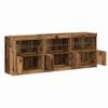vidaXL LED Sideboard Oud Hout 181 x 37 x 67 cm Bewerkt hout