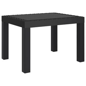 vidaXL Tuintafel 59x47x40 cm PP antracietkleurig
