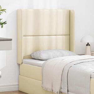 vidaXL Hoofdbord oor Cr&egrave;me 80 x 16 x 4 cm PVC