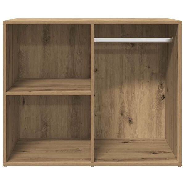 vidaXL Kledingkast 80x40x65 cm bewerkt hout artisanaal eikenkleur