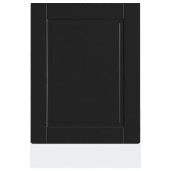 vidaXL Vaatwaspaneel Porto 45x1,5x67 cm bewerkt hout zwart