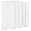 vidaXL Douche en badscherm 140 x 168 cm 7 panelen met handdoekrek