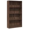 vidaXL Boekenkast 80x24x143 cm bewerkt hout bruin eikenkleurig
