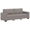 vidaXL 3-delige Loungeset met kussens stof taupe